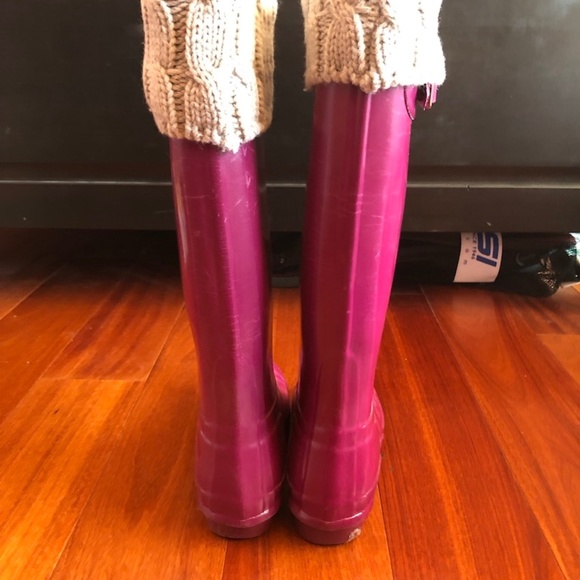 HUNTER - Tall High Gloss Rain Boot (Size 5) - Picture 5 of 5